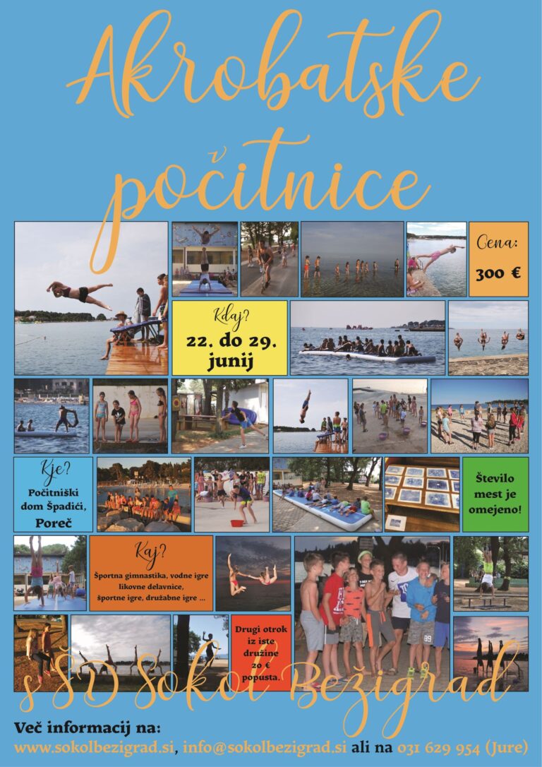 Akrobatske počitnice v Poreču